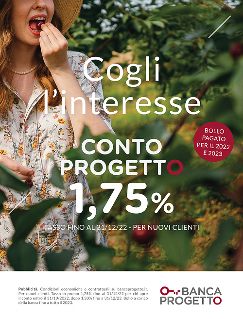 Cogli l'interesse. Conto Progetto Cogli l'interesse. Conto Progetto